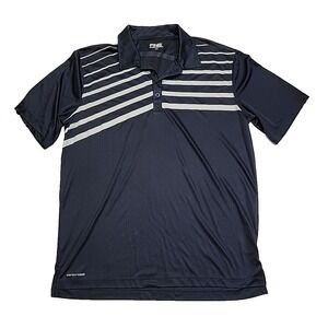 Ping Collection Performance Striped Sensor Cool Activewear Polo Shirt Mens Large